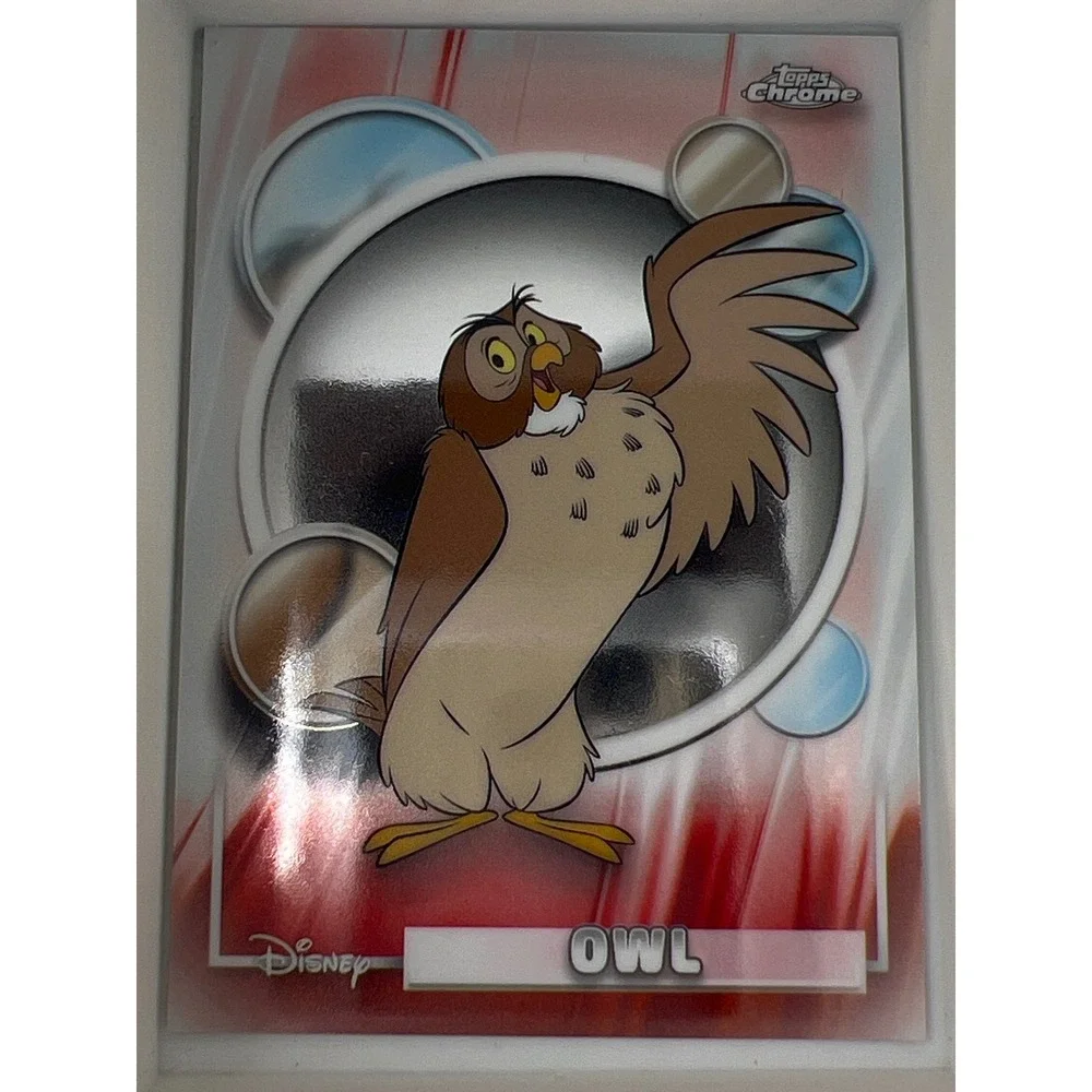 2026 Topps Chrome Disney 100 Owl Winnie the Pooh Card 104 Refractor
